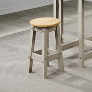 Core Corona Grey low round breakfast stools (pair) - Price Crash Furniture