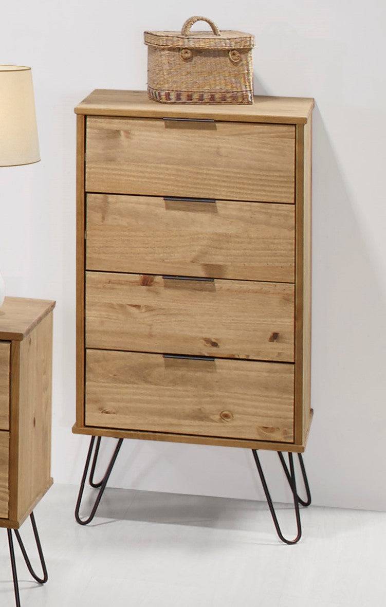 Core Products  Augusta 4 Drawer Narrow Chest of Drawers - Price Crash Furniture