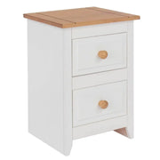 Core Products Capri 2 Drawer Petite Bedside Cabinet White - Price Crash Furniture