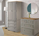 Core Products Corona Grey 2 Door & 3 Drawer Wardrobe - Price Crash Furniture