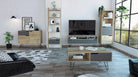 Core Manhattan 2 Drawer Bleached Pine TV Stand - Price Crash Furniture