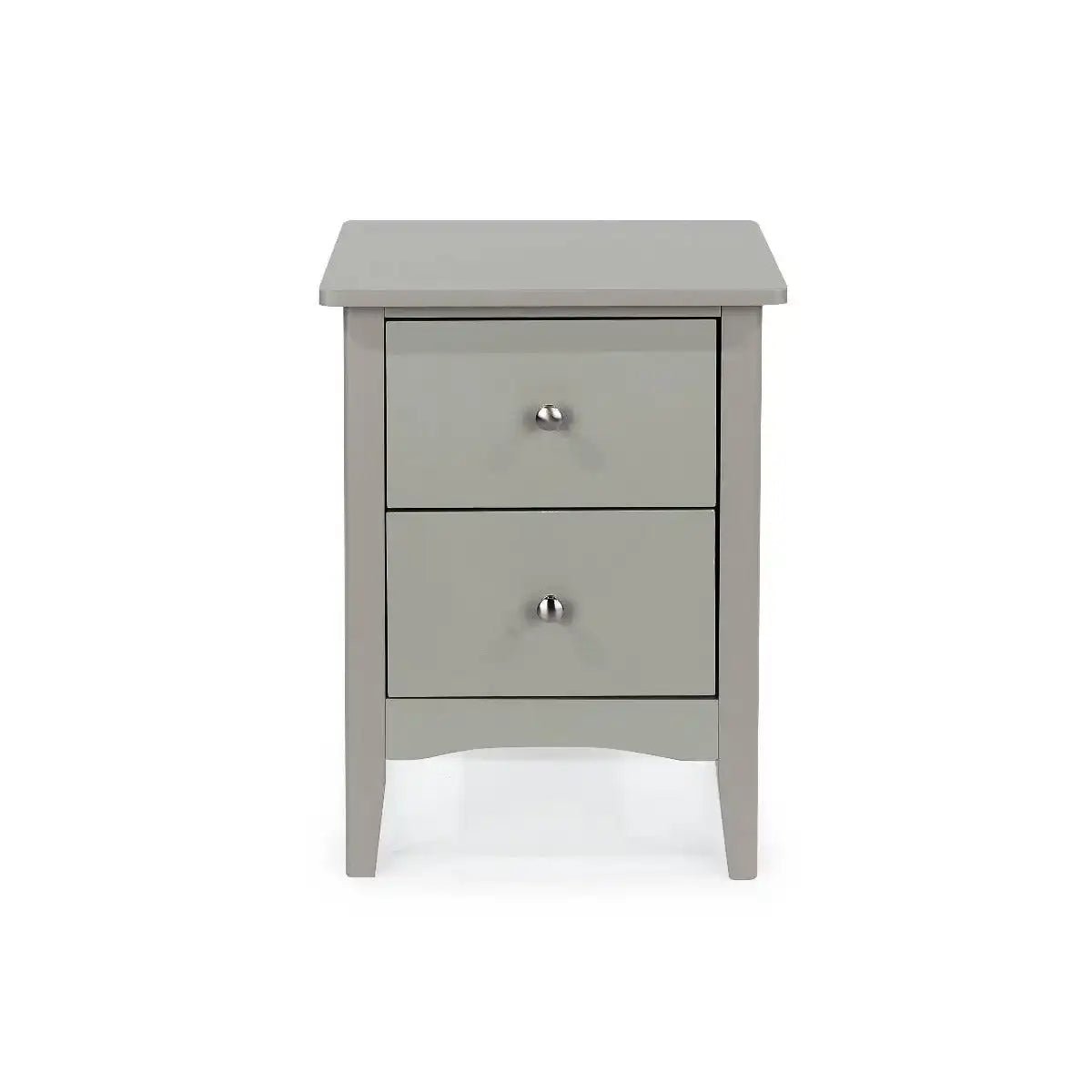 Core Products Como Light Grey 2 drawer beside cabinet - Price Crash Furniture