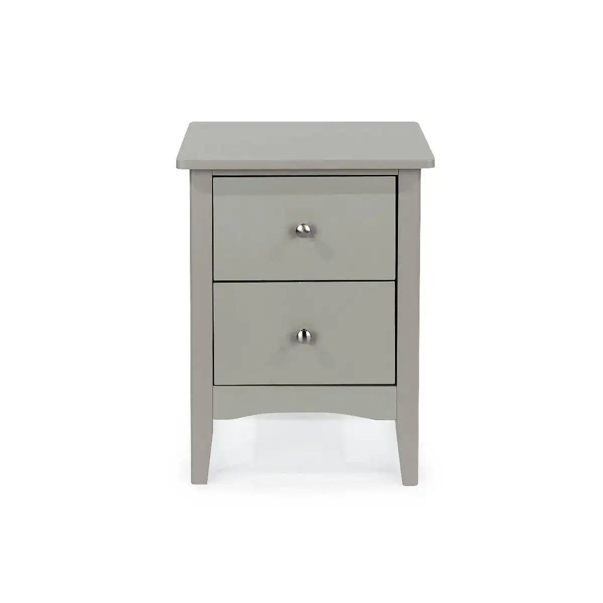 Core Products Como Light Grey 2 drawer beside cabinet - Price Crash Furniture