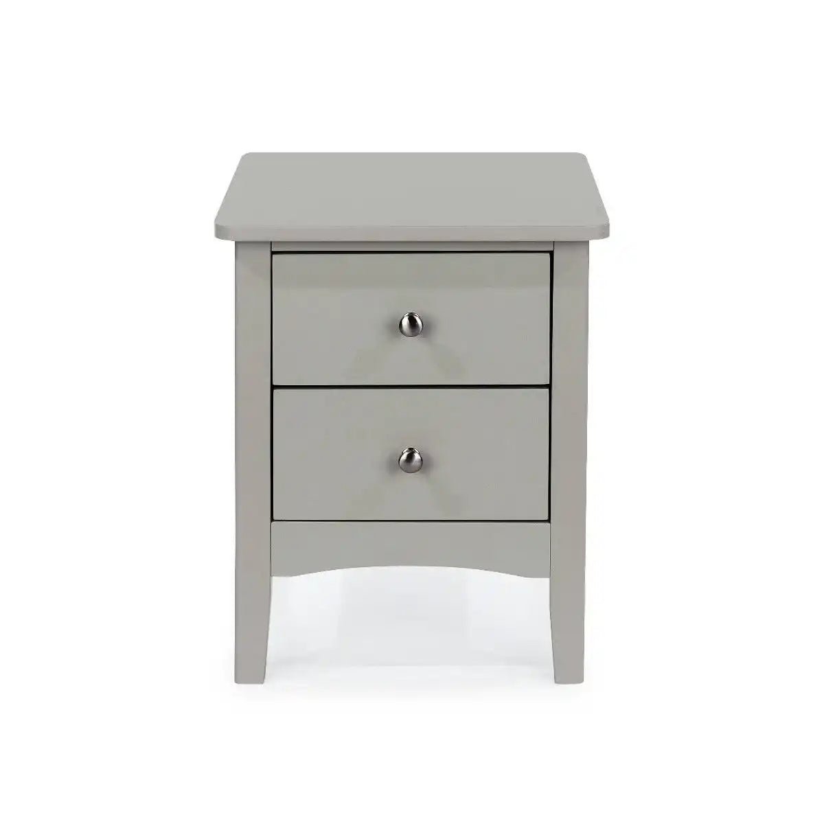 Core Products Como Light Grey 2 drawer petite beside cabinet - Price Crash Furniture