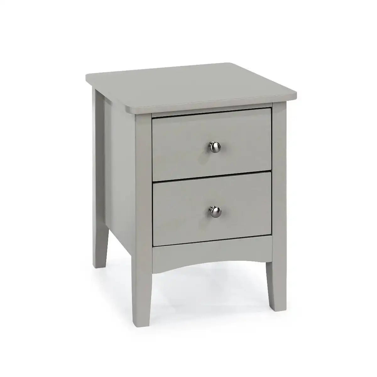 Core Products Como Light Grey 2 drawer petite beside cabinet - Price Crash Furniture