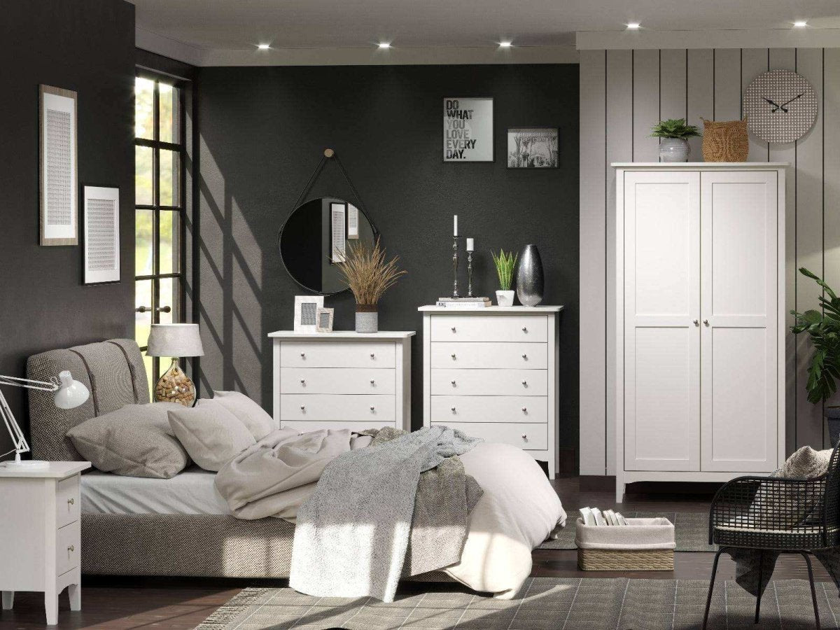Core Products Como White 4 drawer chest - Price Crash Furniture