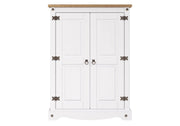 Core Products Corona Pine White Washed 2 Door Cupboard Unit - Price Crash Furniture