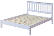 Core Products Corona White 4ft 6" Low End Double Bed - Price Crash Furniture