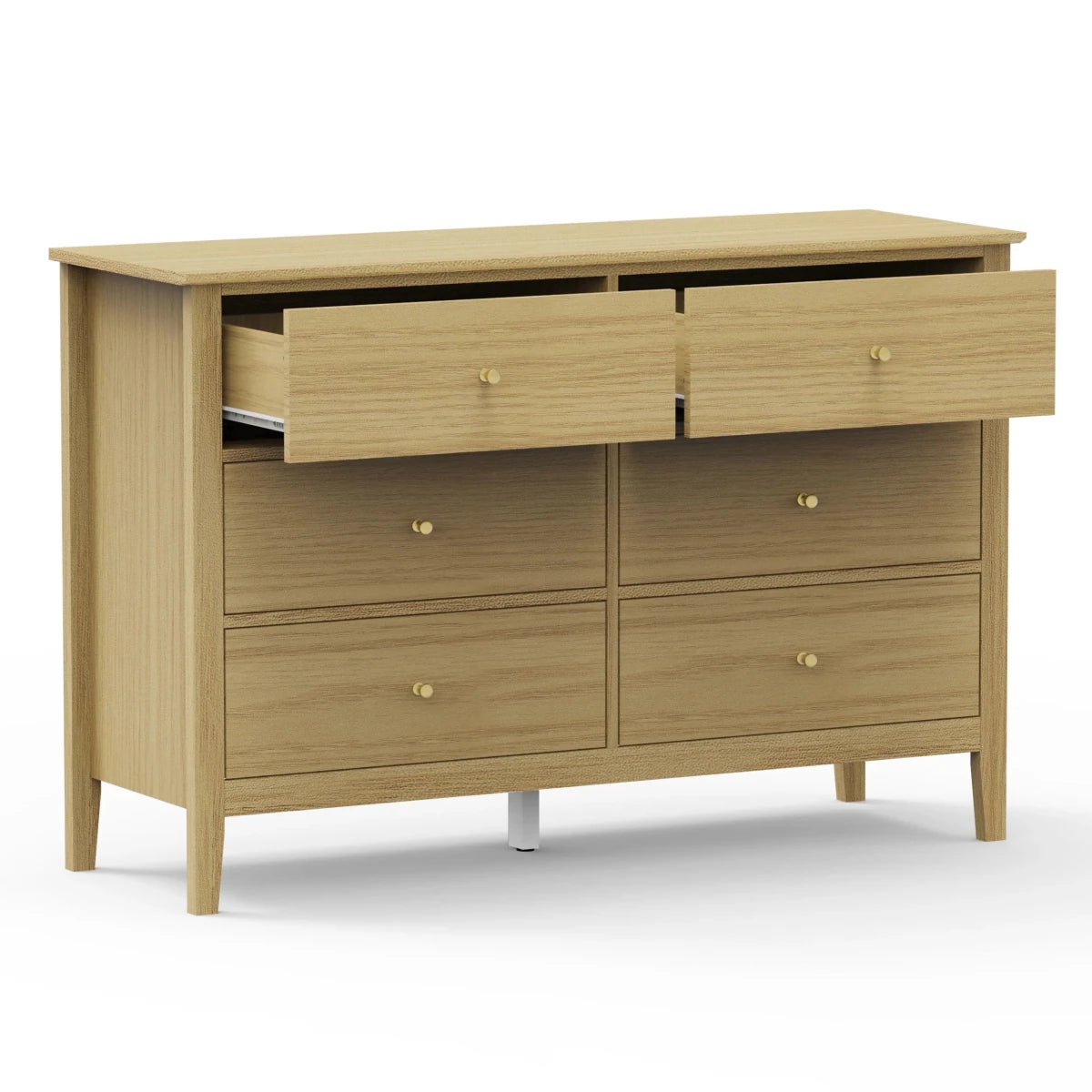 Core Products Henley 6 Drawer Double Extra Wide (3+3) Chest of Drawers - Price Crash Furniture