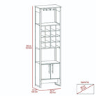 Core Products Brooklyn 2 Door Tall Wine Rack - Price Crash Furniture