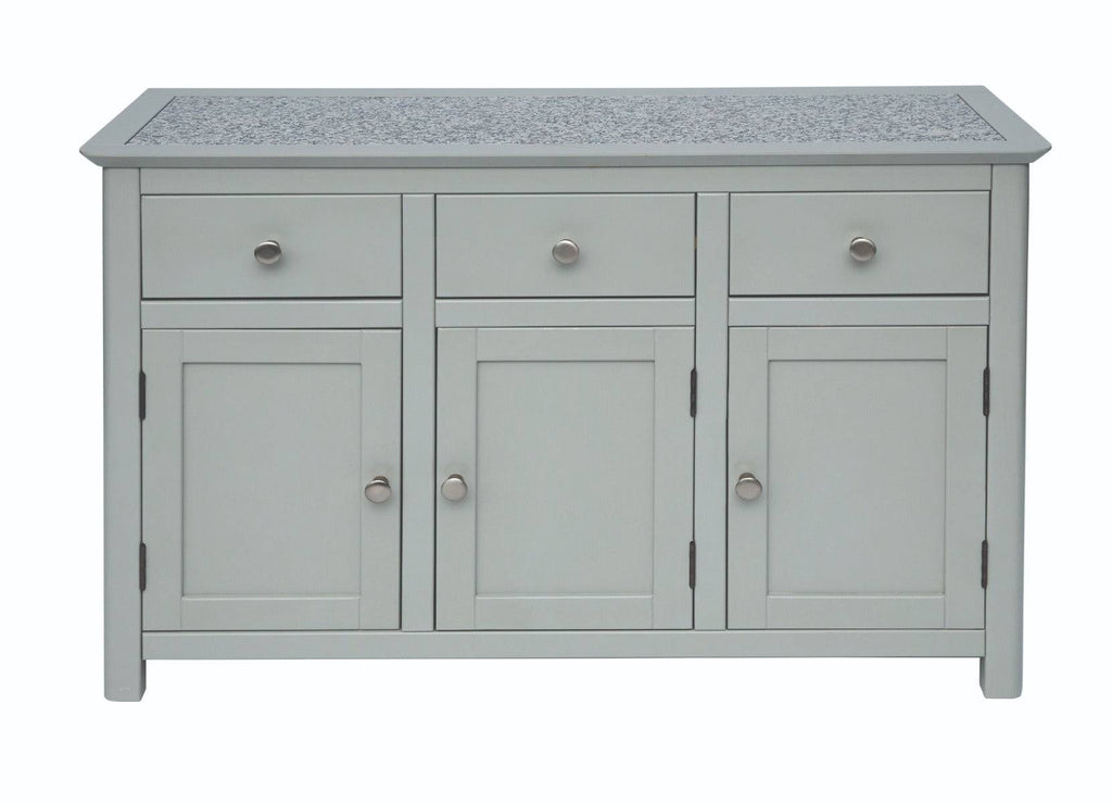 Core Products Perth Grey Handcrafted 3 Door 3 Drawer Sideboard - Price Crash Furniture