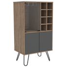 Core Vegas Bleached Oak Effect Wine Cabinet - Price Crash Furniture