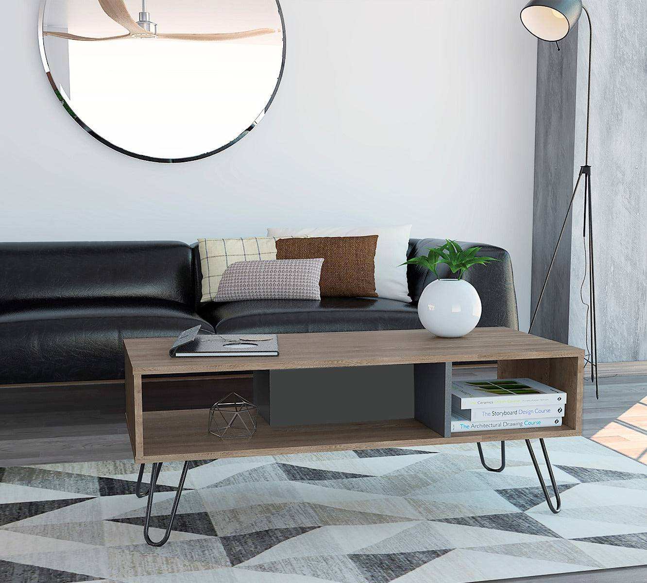 Core Vegas Bleached Oak Effect Coffee Table - Price Crash Furniture