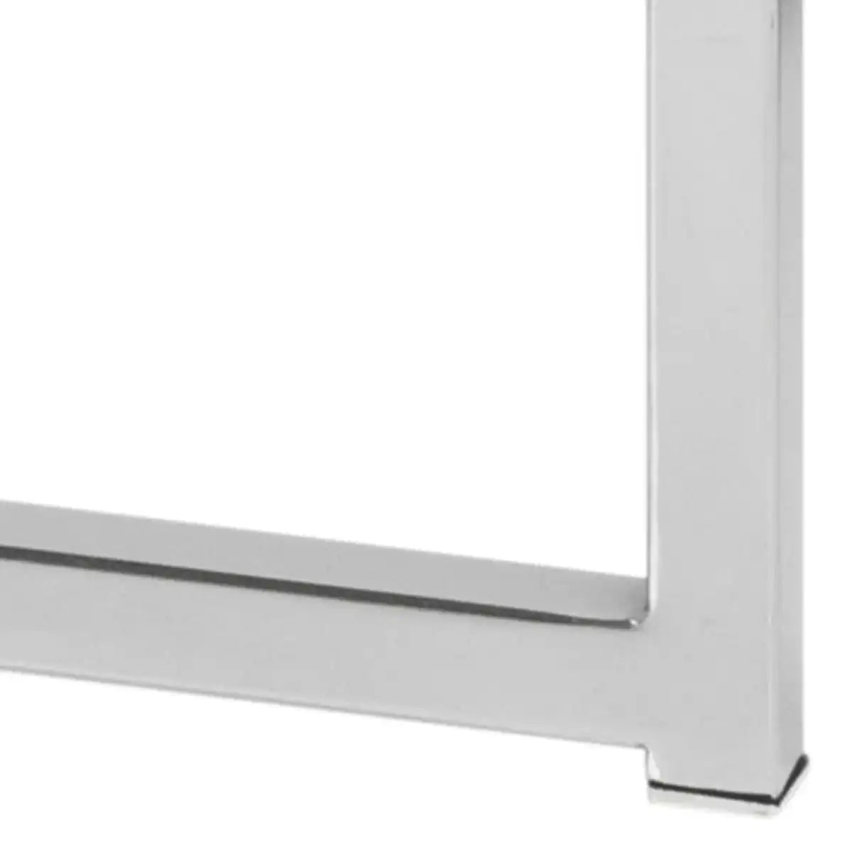 Cross Round Metal Side Table With Glass Top - Price Crash Furniture