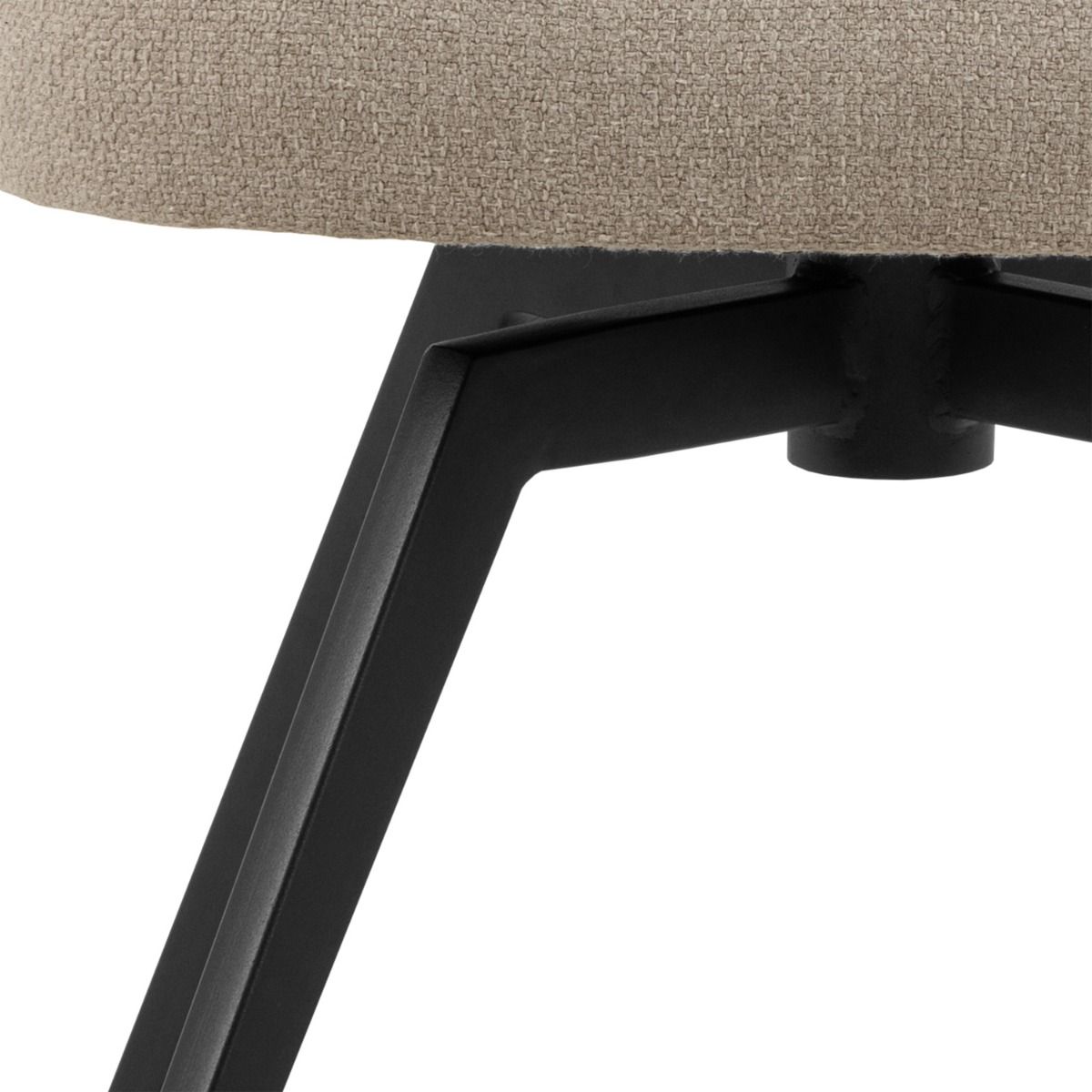 Darlene Dining Chair With Armrest And Swivel in Beige - Price Crash Furniture