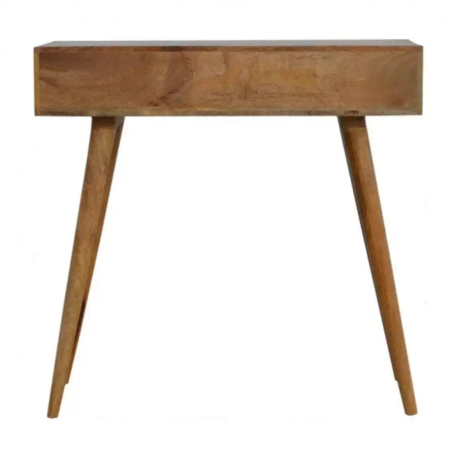 Diamond Carved Console Table With 2 Drawers - Price Crash Furniture