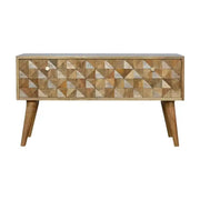 Diamond Carved Storage Hallway Bench - Price Crash Furniture