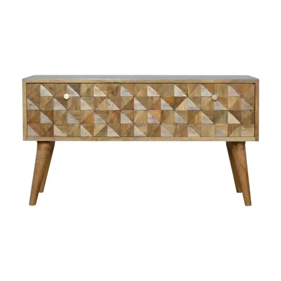 Diamond Carved Storage Hallway Bench - Price Crash Furniture