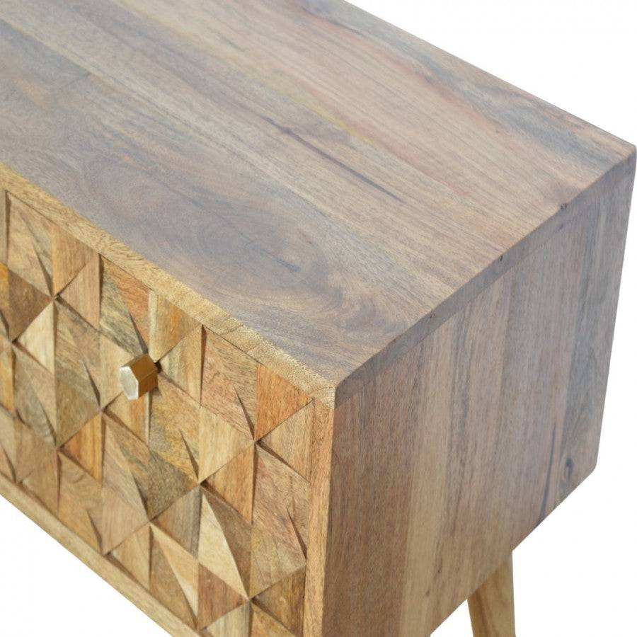 Diamond Carved Storage Hallway Bench - Price Crash Furniture