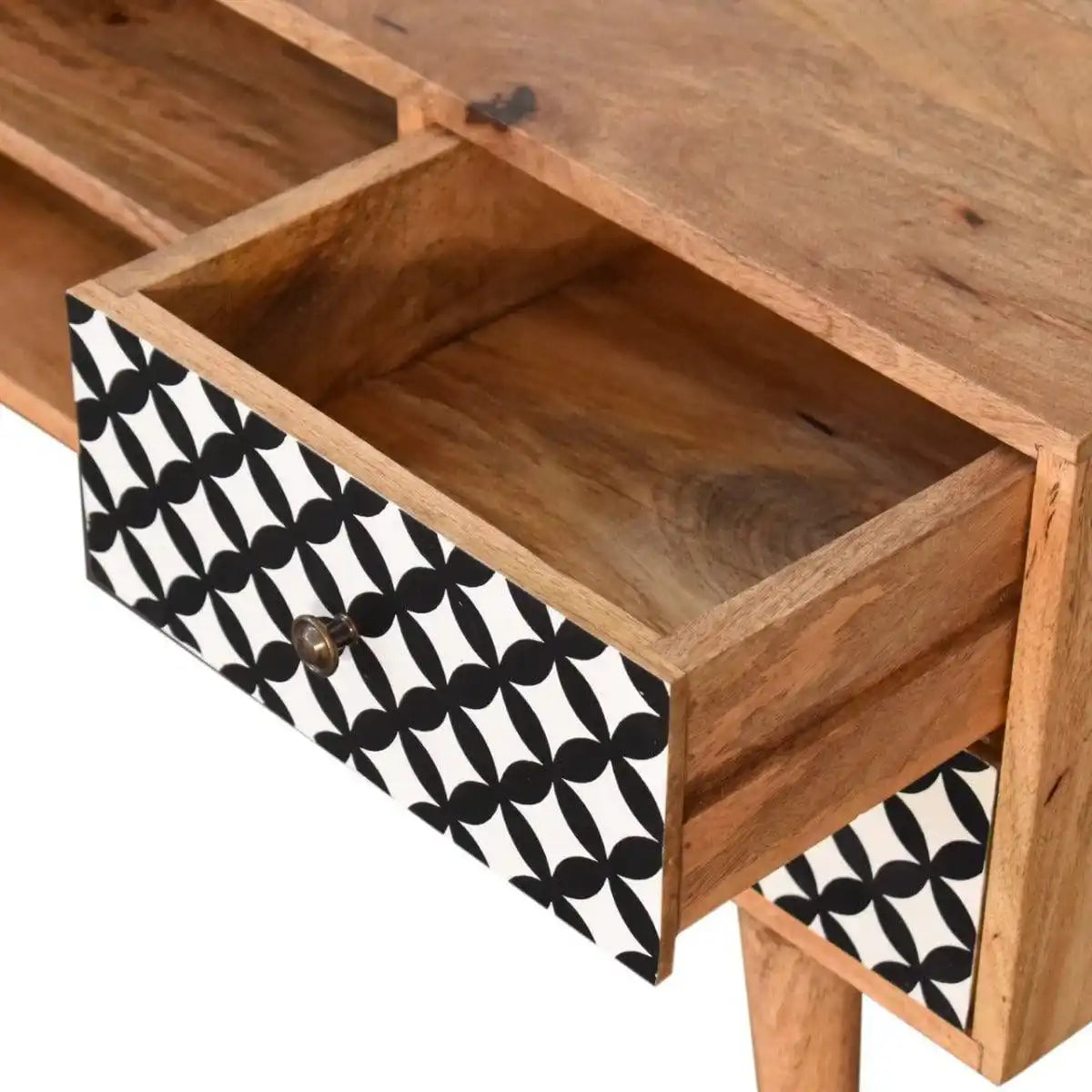 Diamond Screen Printed Entertainment Unit TV Stand - Price Crash Furniture