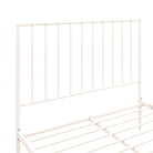 Giulia Modern Metal King size Bed in White by Dorel - Price Crash Furniture