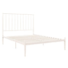 Giulia Modern Metal King size Bed in White by Dorel - Price Crash Furniture