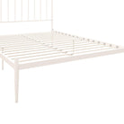 Giulia Modern Metal King size Bed in White by Dorel - Price Crash Furniture