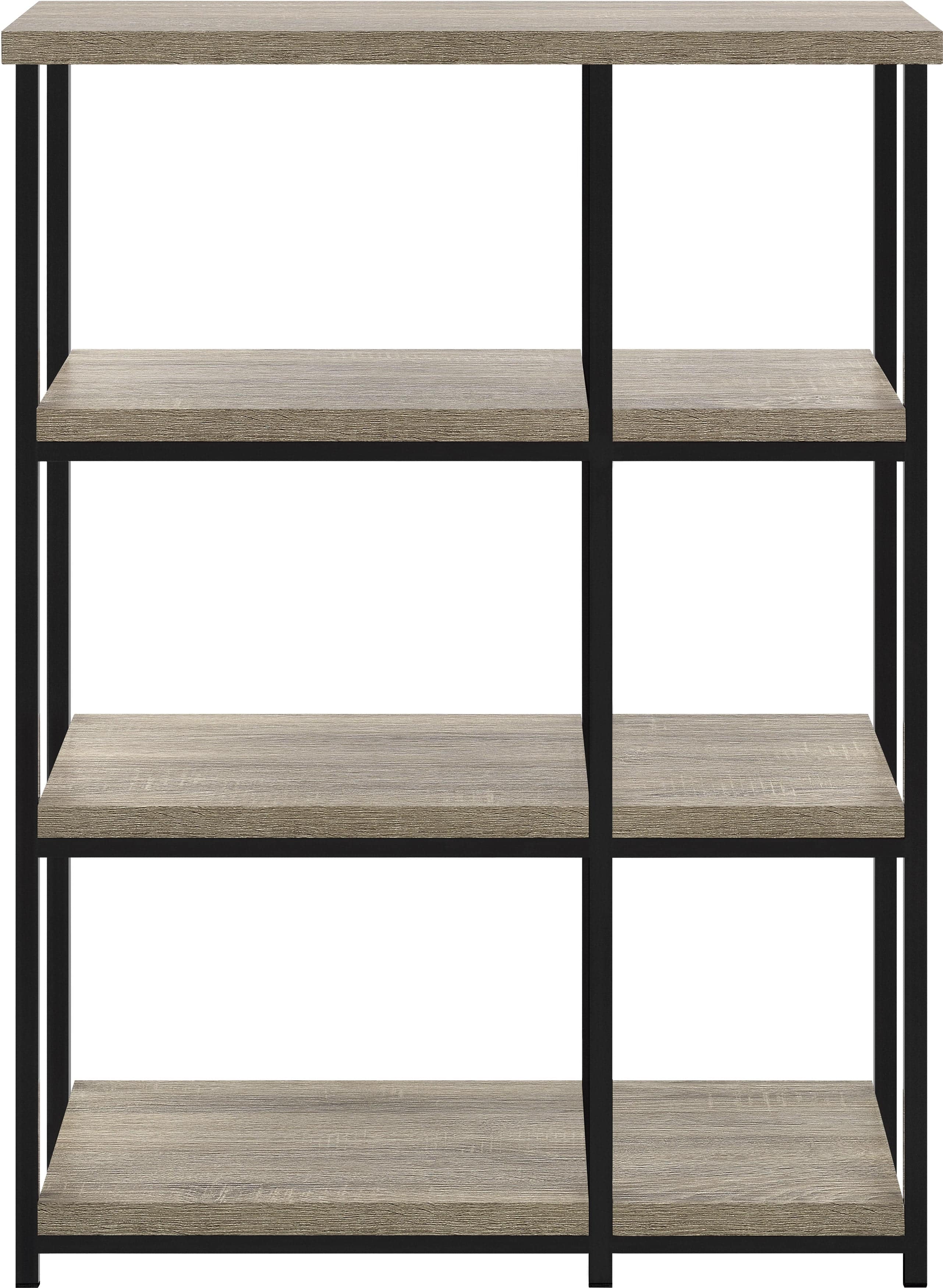 Elmwood Bookcase Distressed Grey Oak - Price Crash Furniture