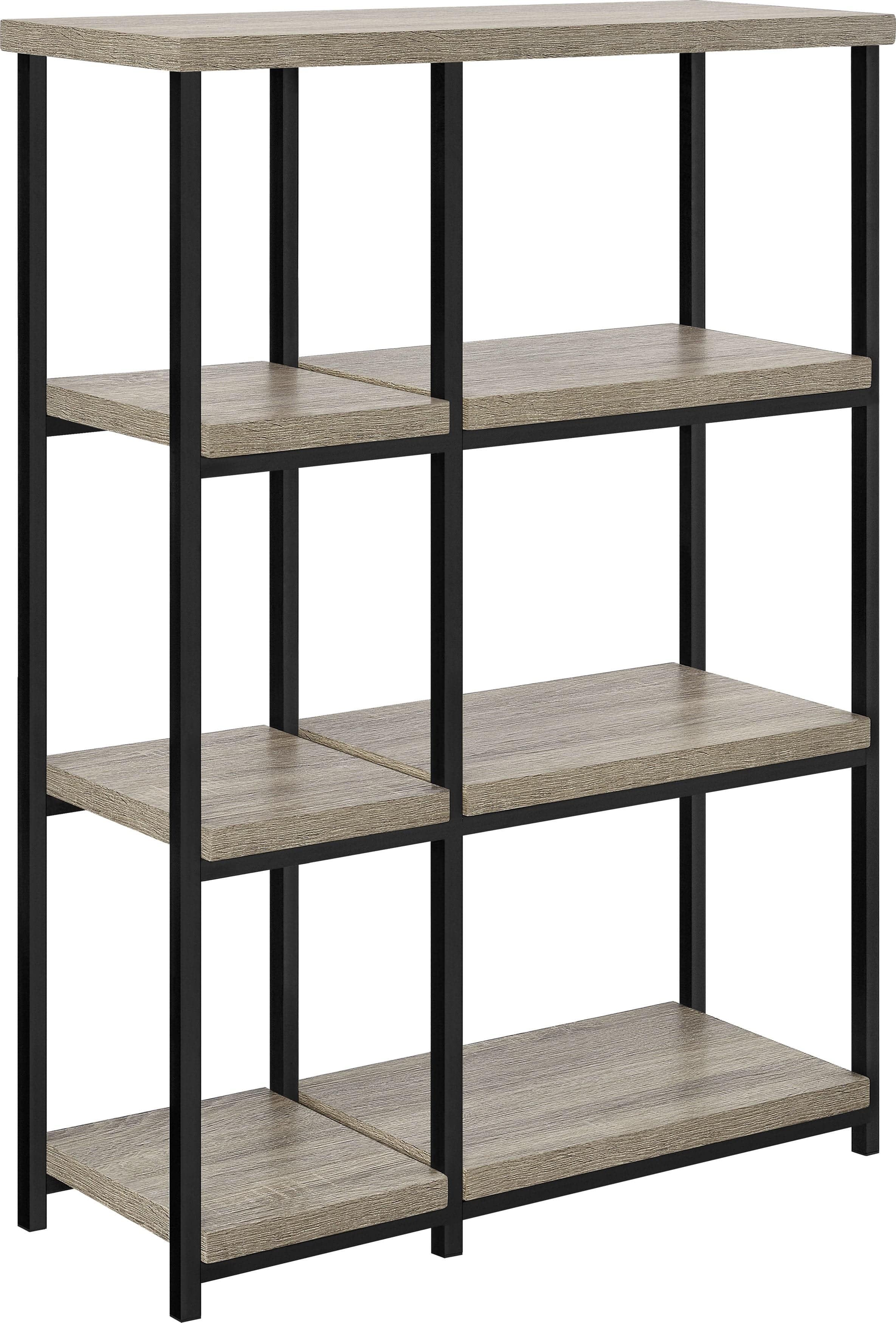 Elmwood Bookcase Distressed Grey Oak - Price Crash Furniture