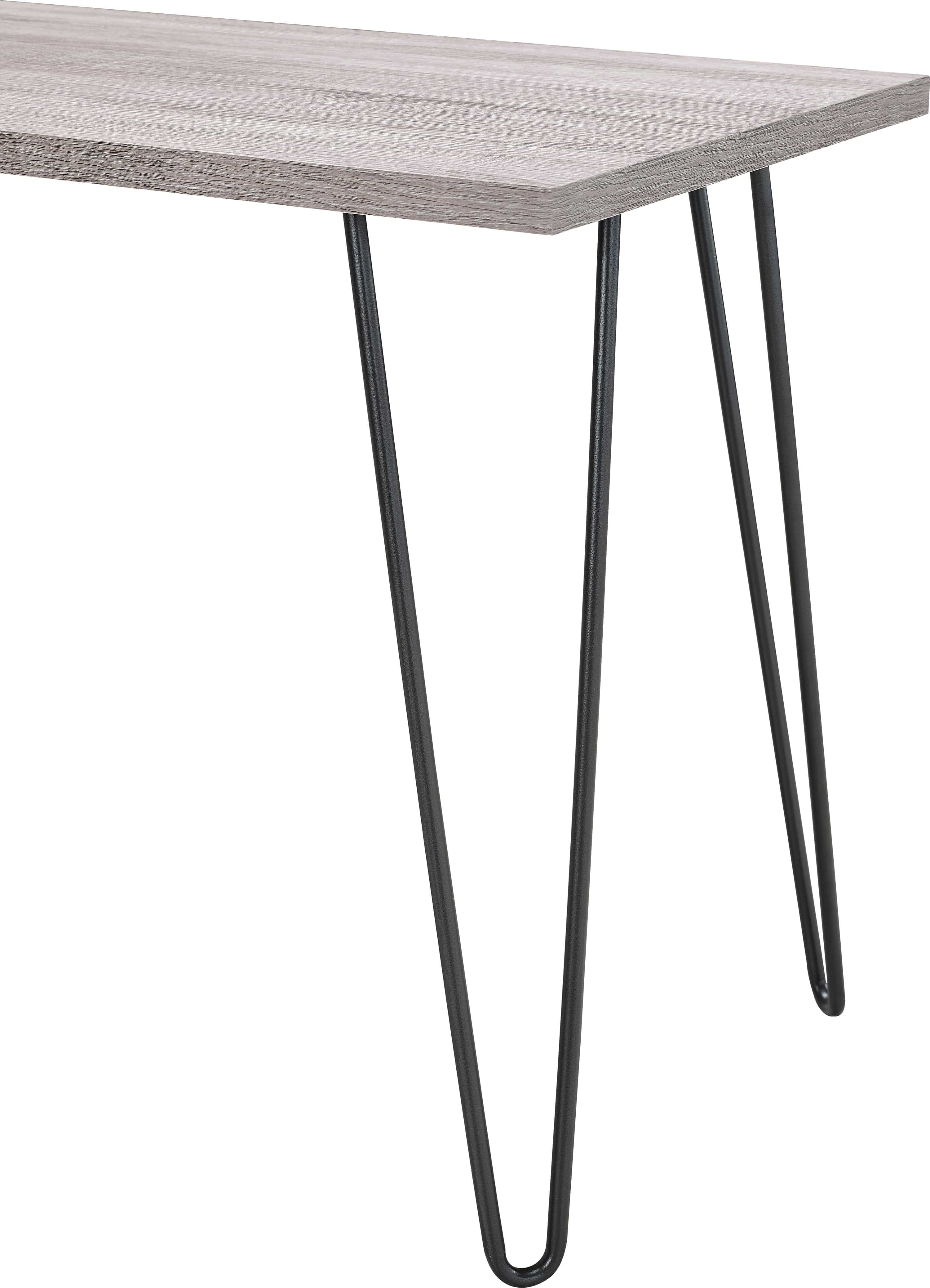 Owen Retro Desk in Distressed Gray Oak - Price Crash Furniture