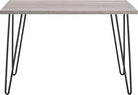 Owen Retro Desk in Distressed Gray Oak - Price Crash Furniture