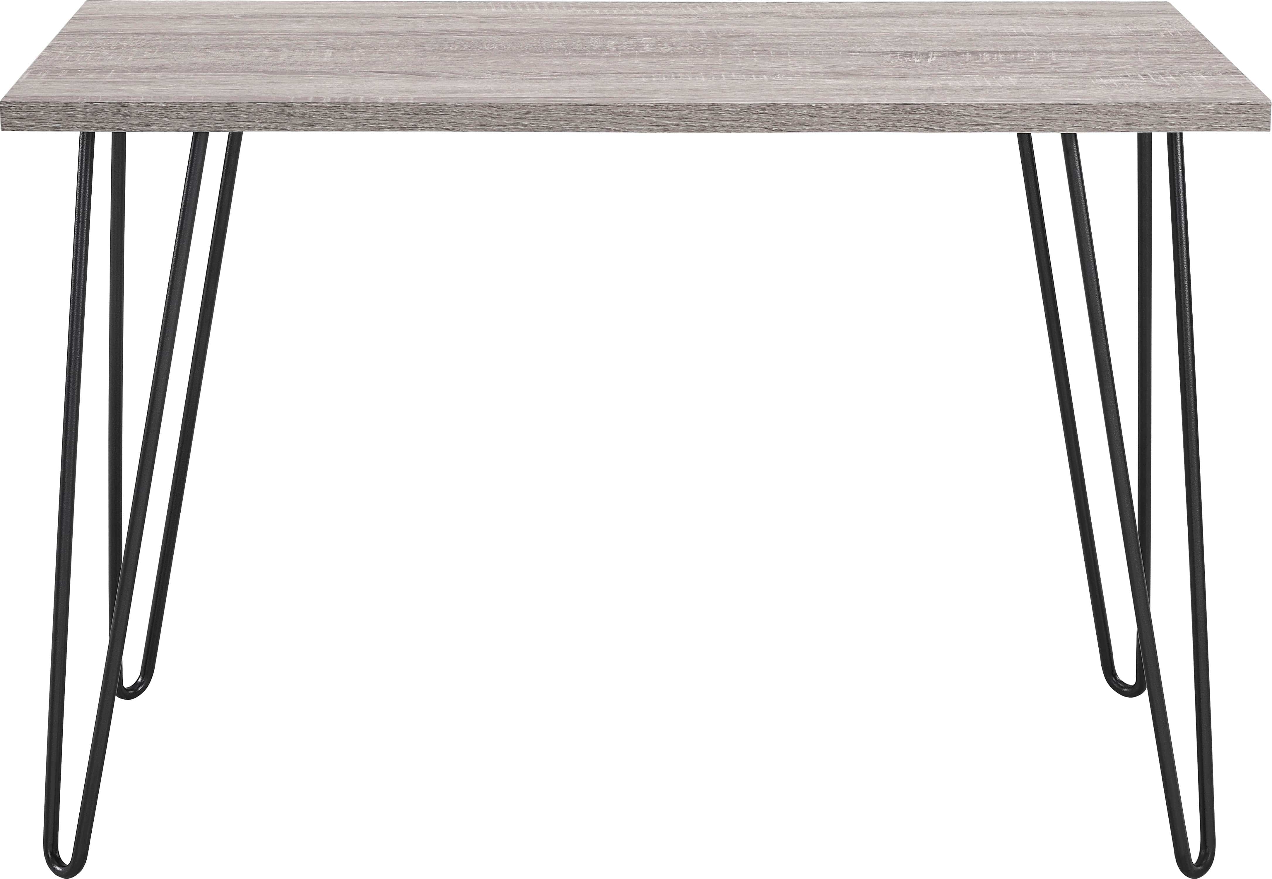 Owen Retro Desk in Distressed Gray Oak - Price Crash Furniture