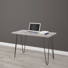 Owen Retro Desk in Distressed Gray Oak - Price Crash Furniture