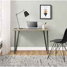 Owen Retro Desk in Rustic Oak - Price Crash Furniture