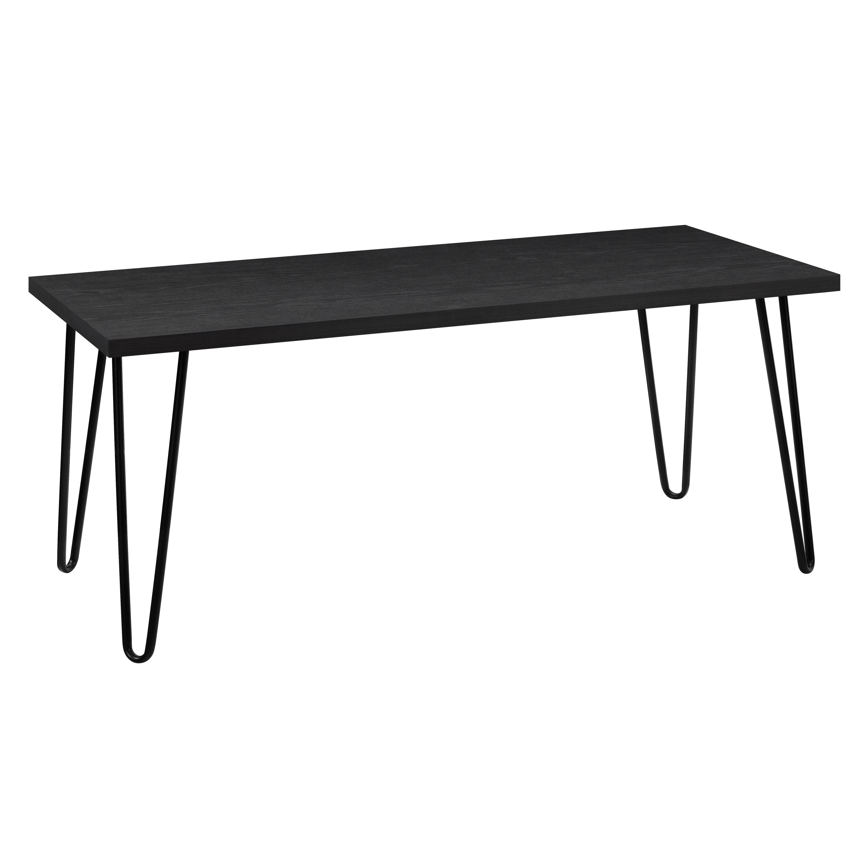 Owen Retro Coffee Table Distressed in Black Oak - Price Crash Furniture