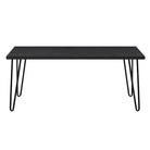 Owen Retro Coffee Table Distressed in Black Oak - Price Crash Furniture