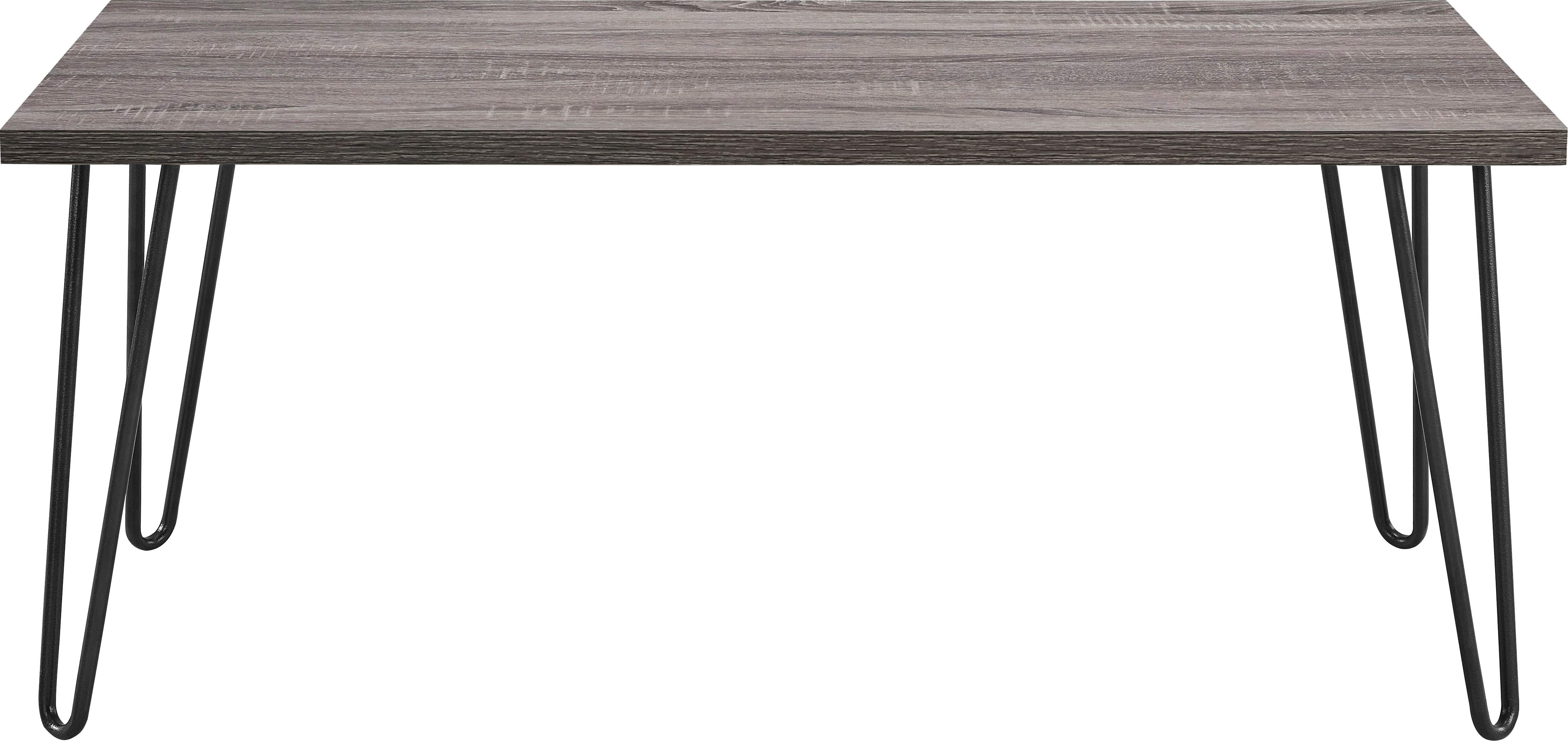 Owen Retro Coffee Table Distressed in Distressed Grey Oak - Price Crash Furniture