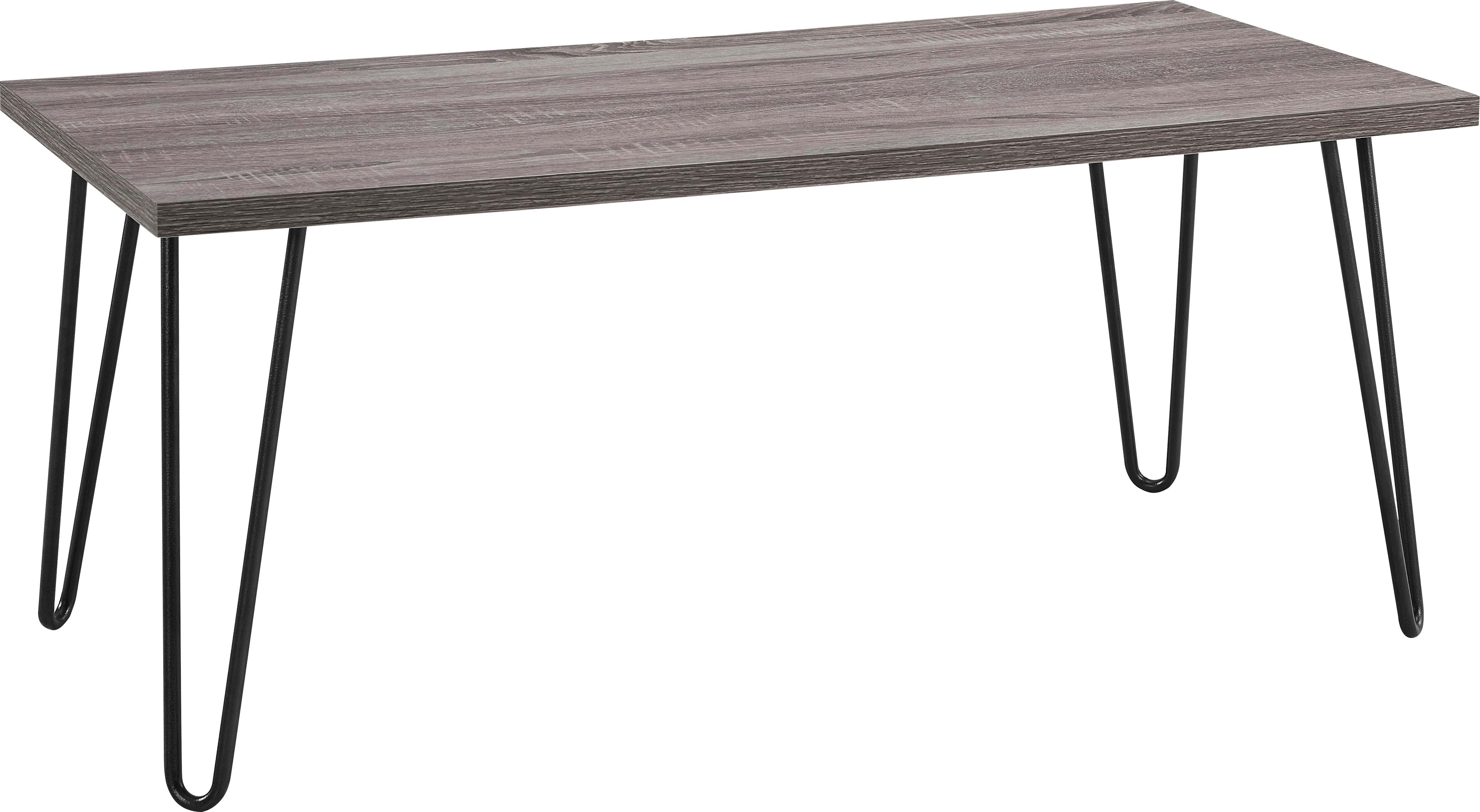 Owen Retro Coffee Table Distressed in Distressed Grey Oak - Price Crash Furniture