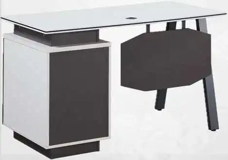 Edinburgh Office / Computer Desk in Grey and White - Price Crash Furniture