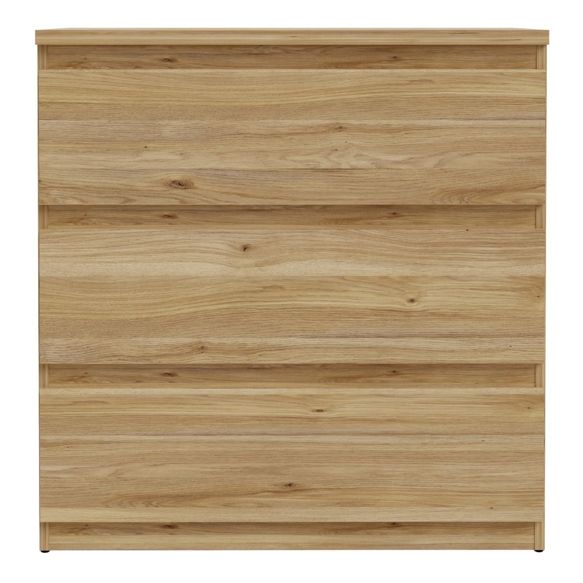 Edmore 3 Drawer Chest In Mauvella Oak - Price Crash Furniture