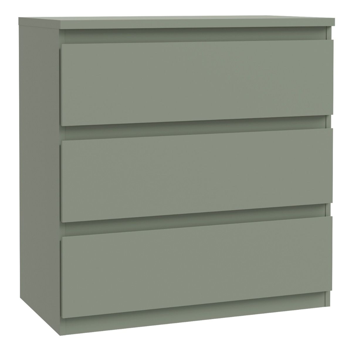 Edmore 3 Drawer Chest In Sage Green - Price Crash Furniture