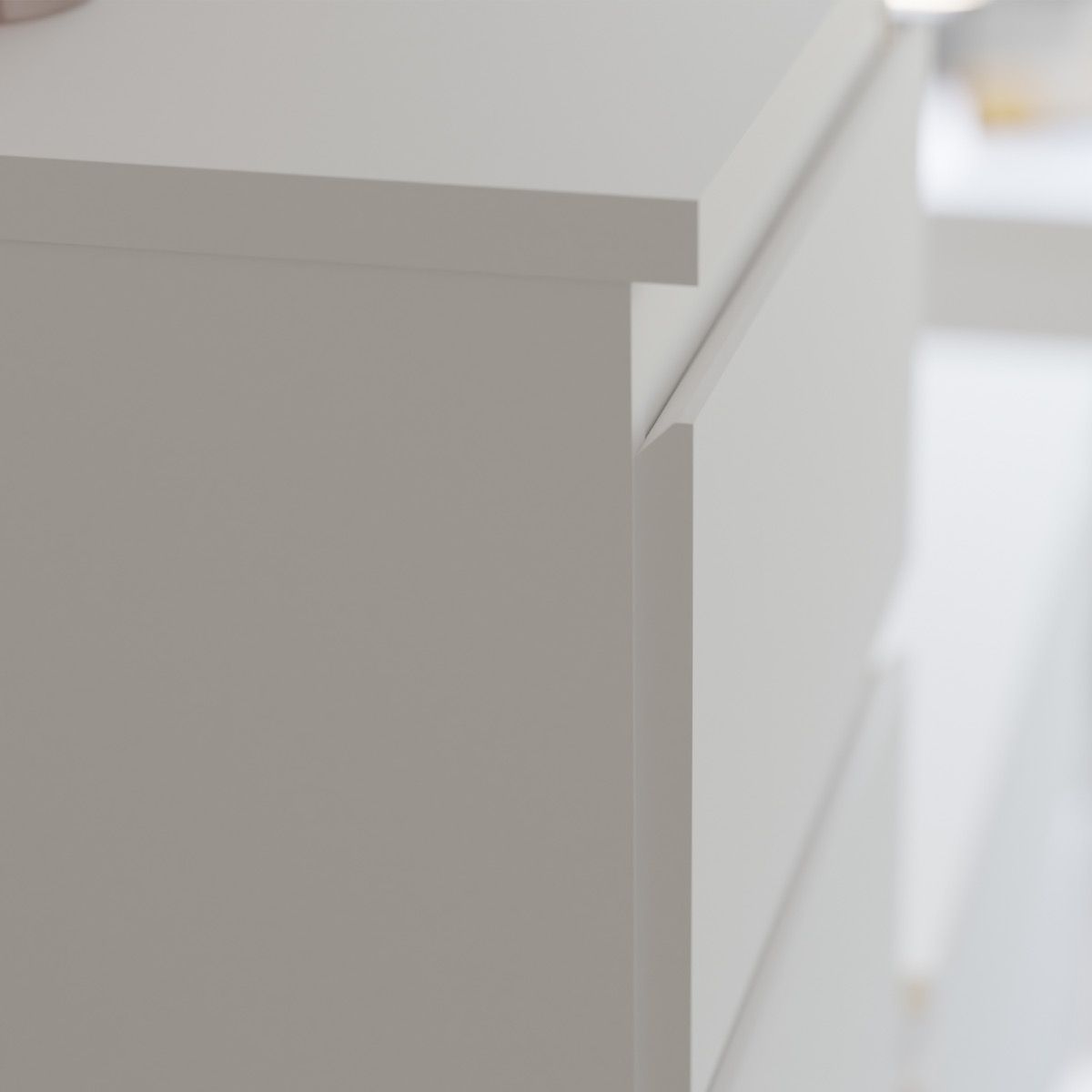 Edmore 3 Drawer Chest of Drawers In White - Price Crash Furniture