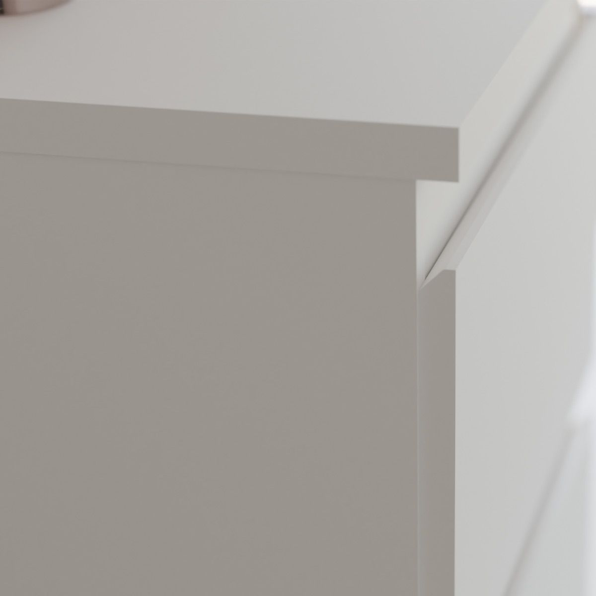 Edmore 6 Drawer Wide Chest of Drawers In White - Price Crash Furniture