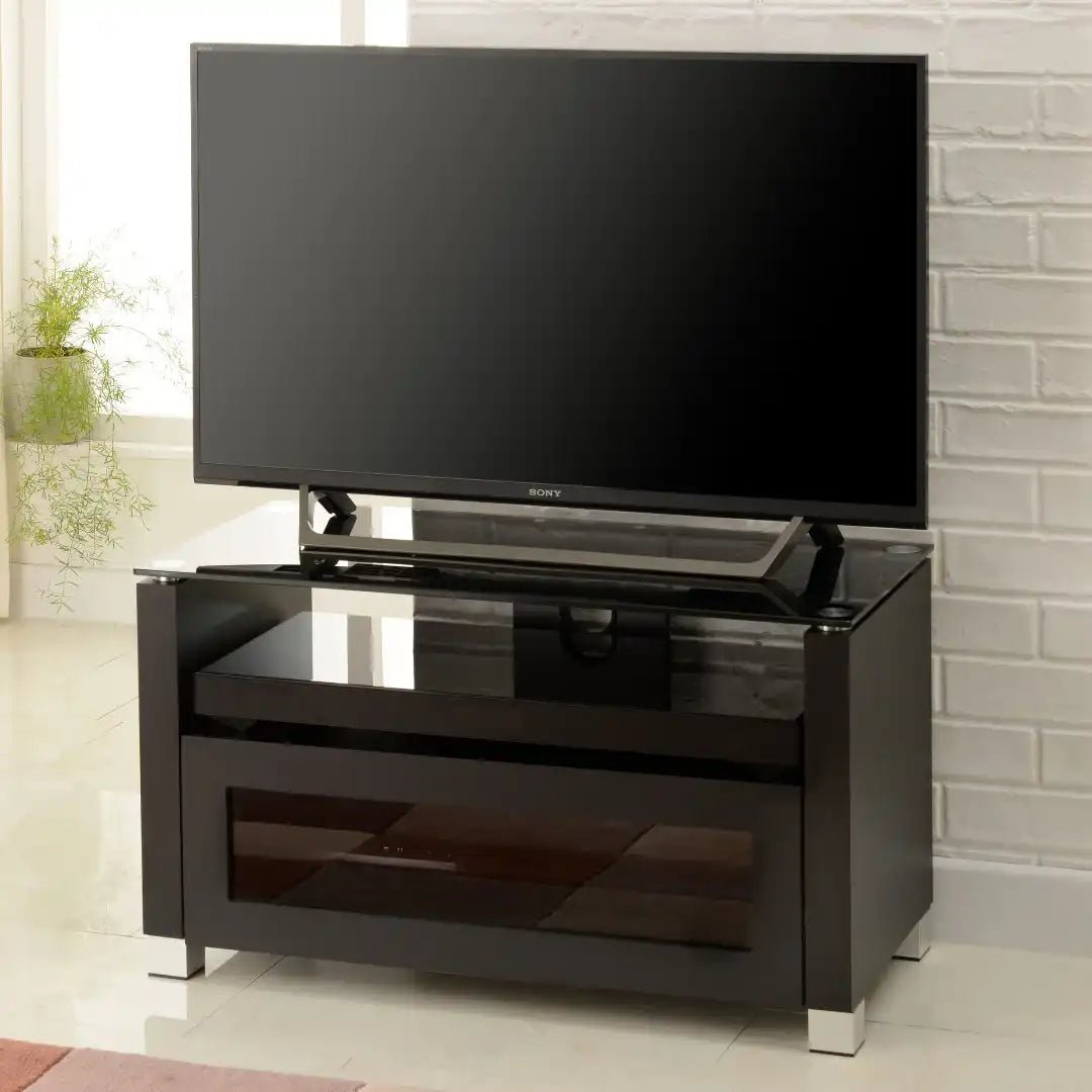 Elegance Cabinet TV stand in Black, 850 mm - Price Crash Furniture