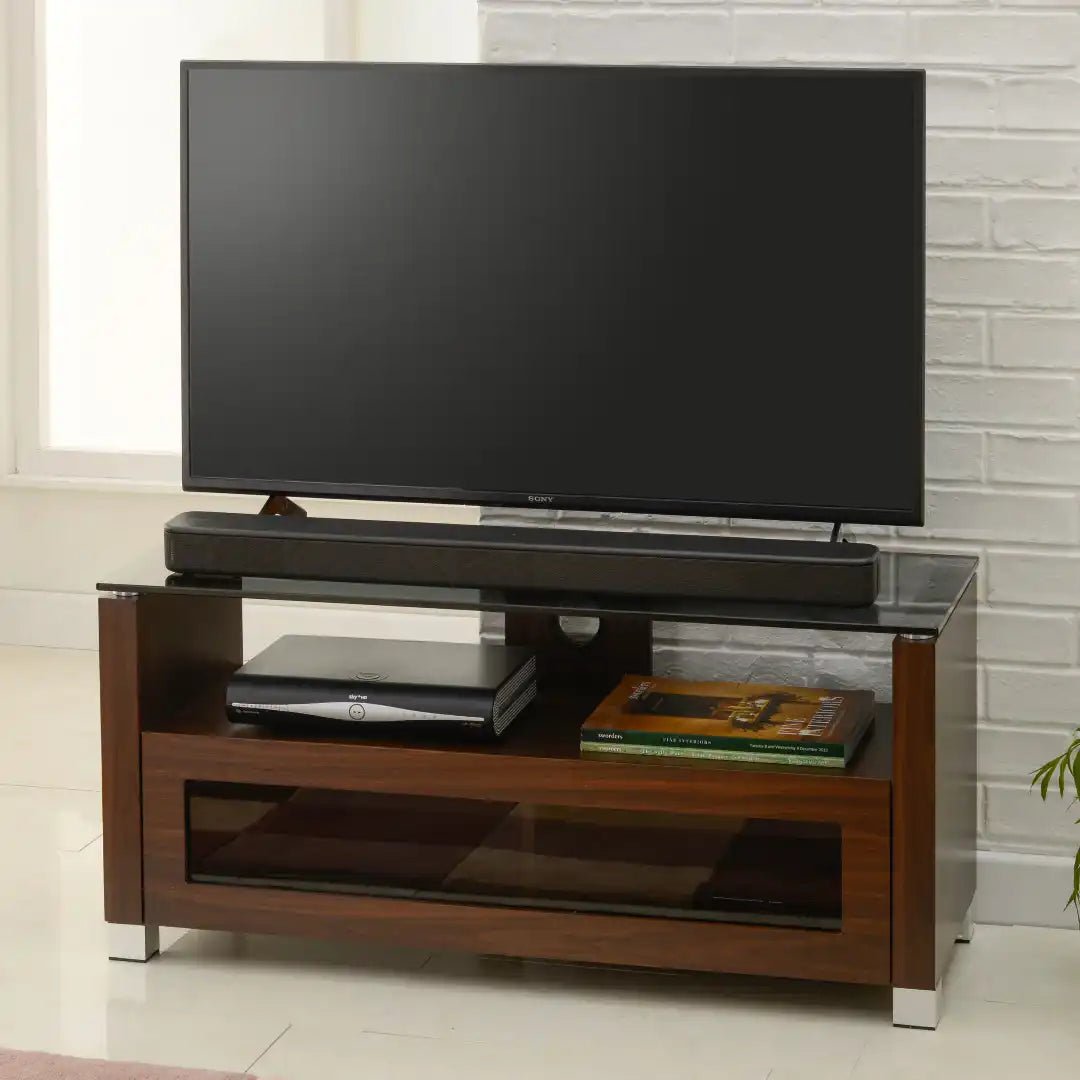 Elegance Cabinet TV stand in Walnut, 1050 mm - Price Crash Furniture