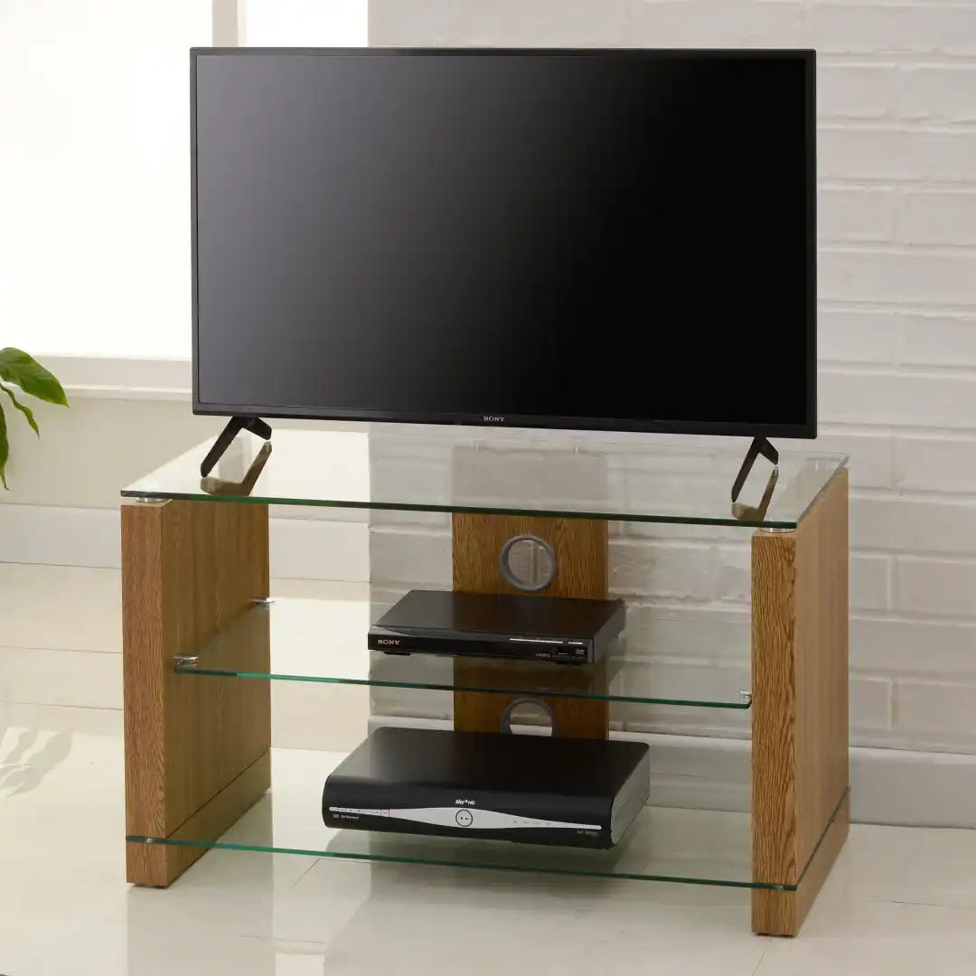Elegance TV Stand in Oak, 800 mm - Price Crash Furniture