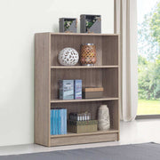 Essentials Bookcase Low Wide in Sonoma Oak by TAD - Price Crash Furniture