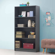 Essentials Bookcase Tall Wide in Dark Grey by TAD - Price Crash Furniture