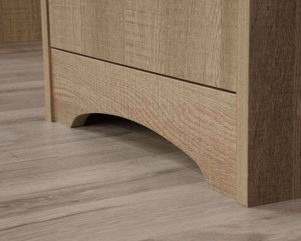 Essentials L - Shaped Desk in Summer Oak - Price Crash Furniture
