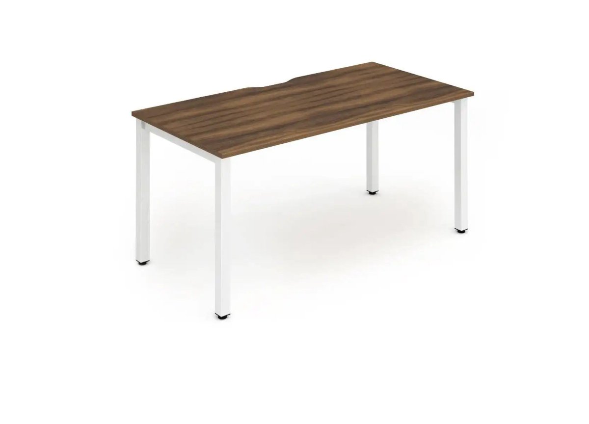 Evolve Plus Single Starter Desk Walnut Top Frame